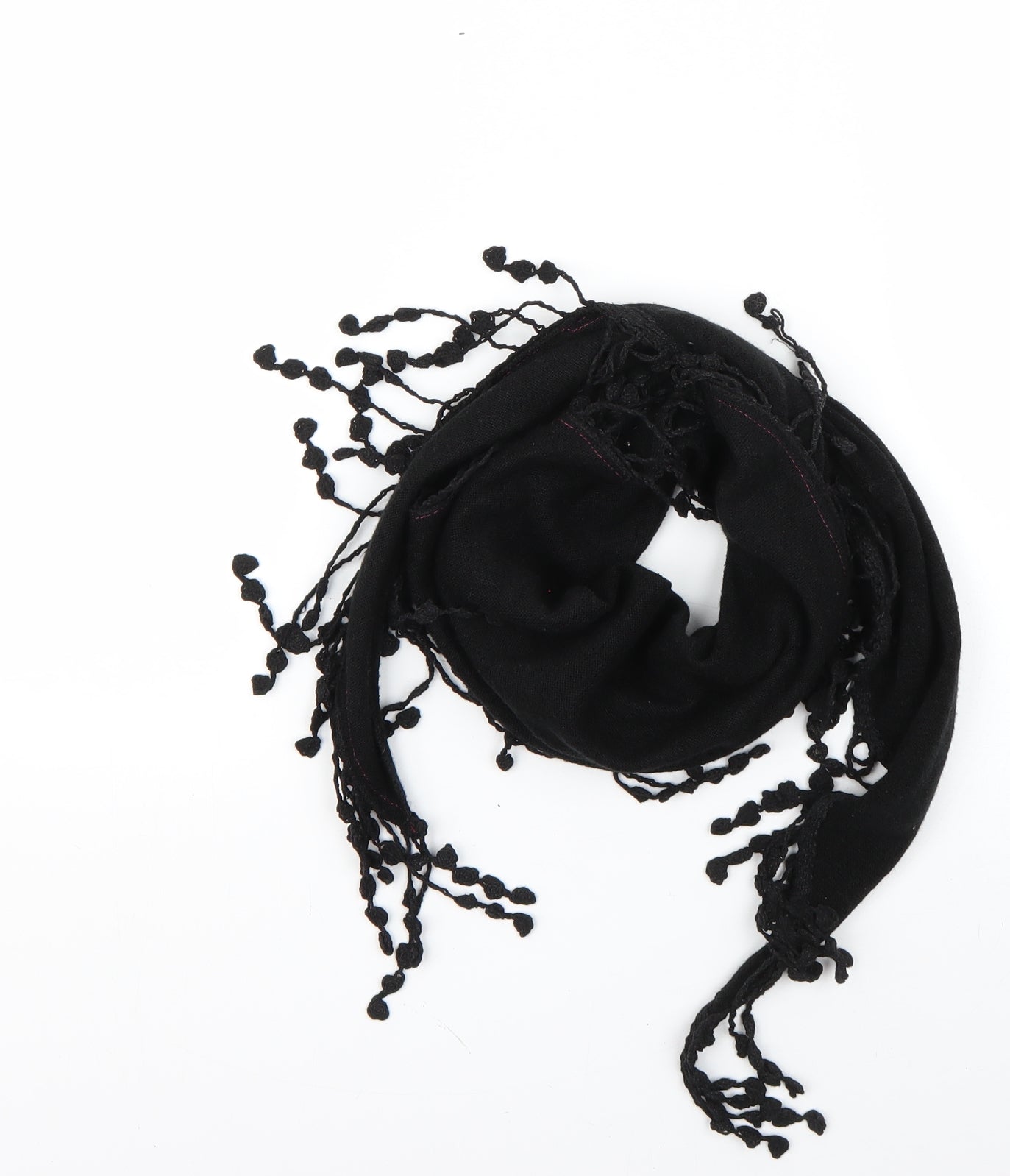 Preworn Womens Black    Scarf