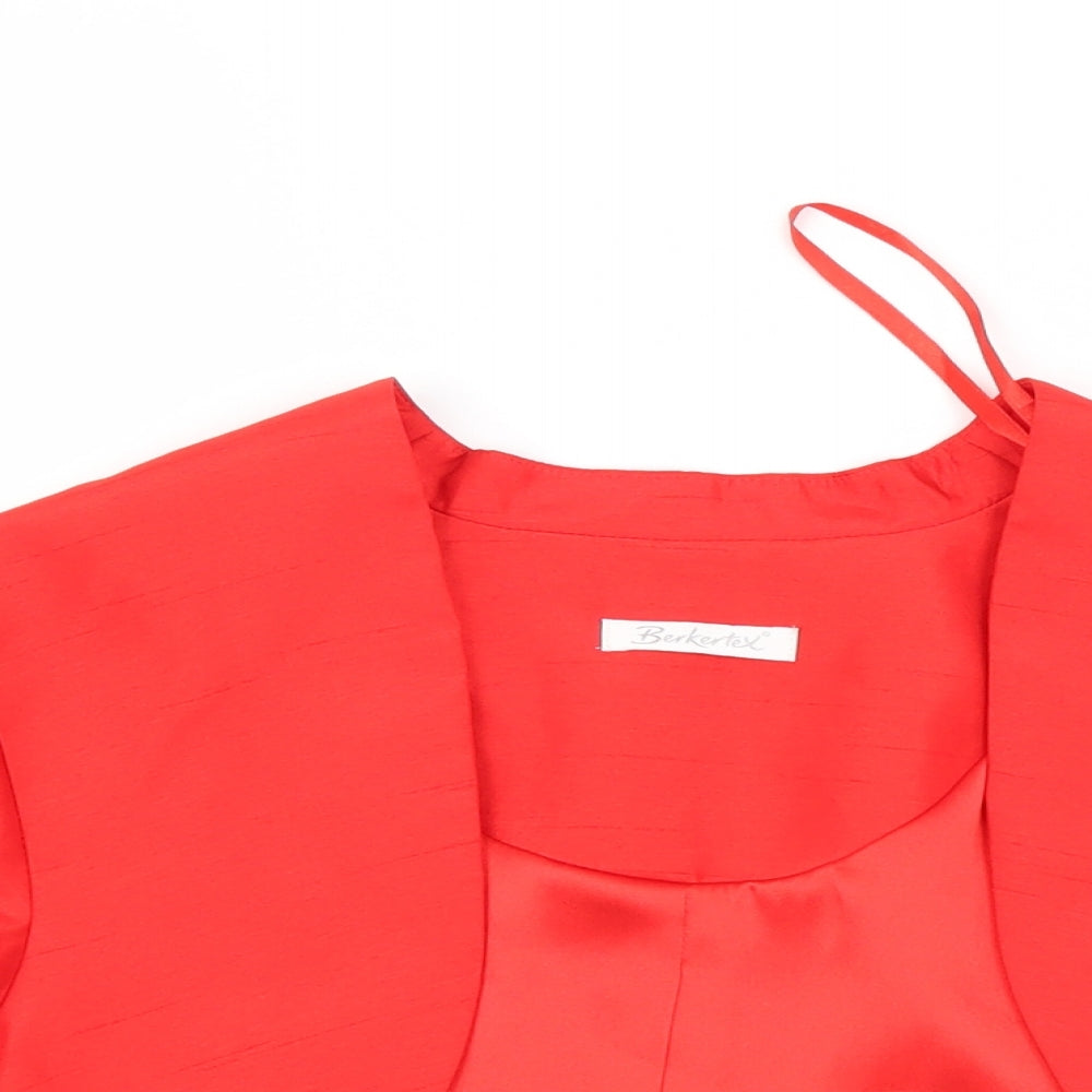 Berkertex Womens Red   Cardigan Jumper Size 16