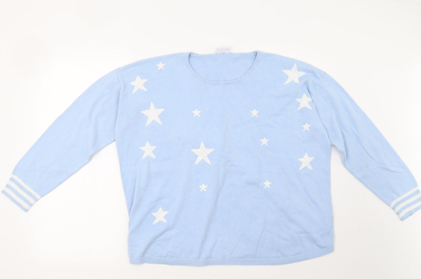 Together Womens Blue   Pullover Sweatshirt Size M
