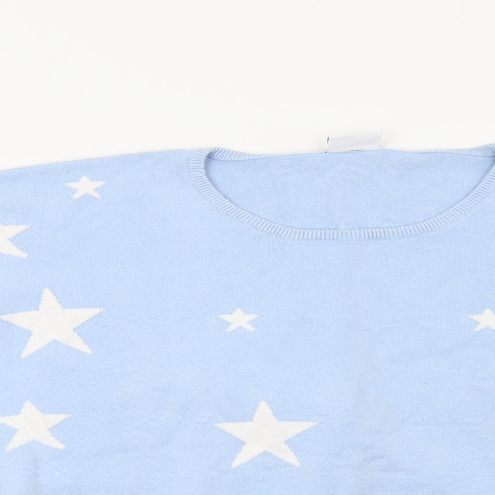 Together Womens Blue   Pullover Sweatshirt Size M