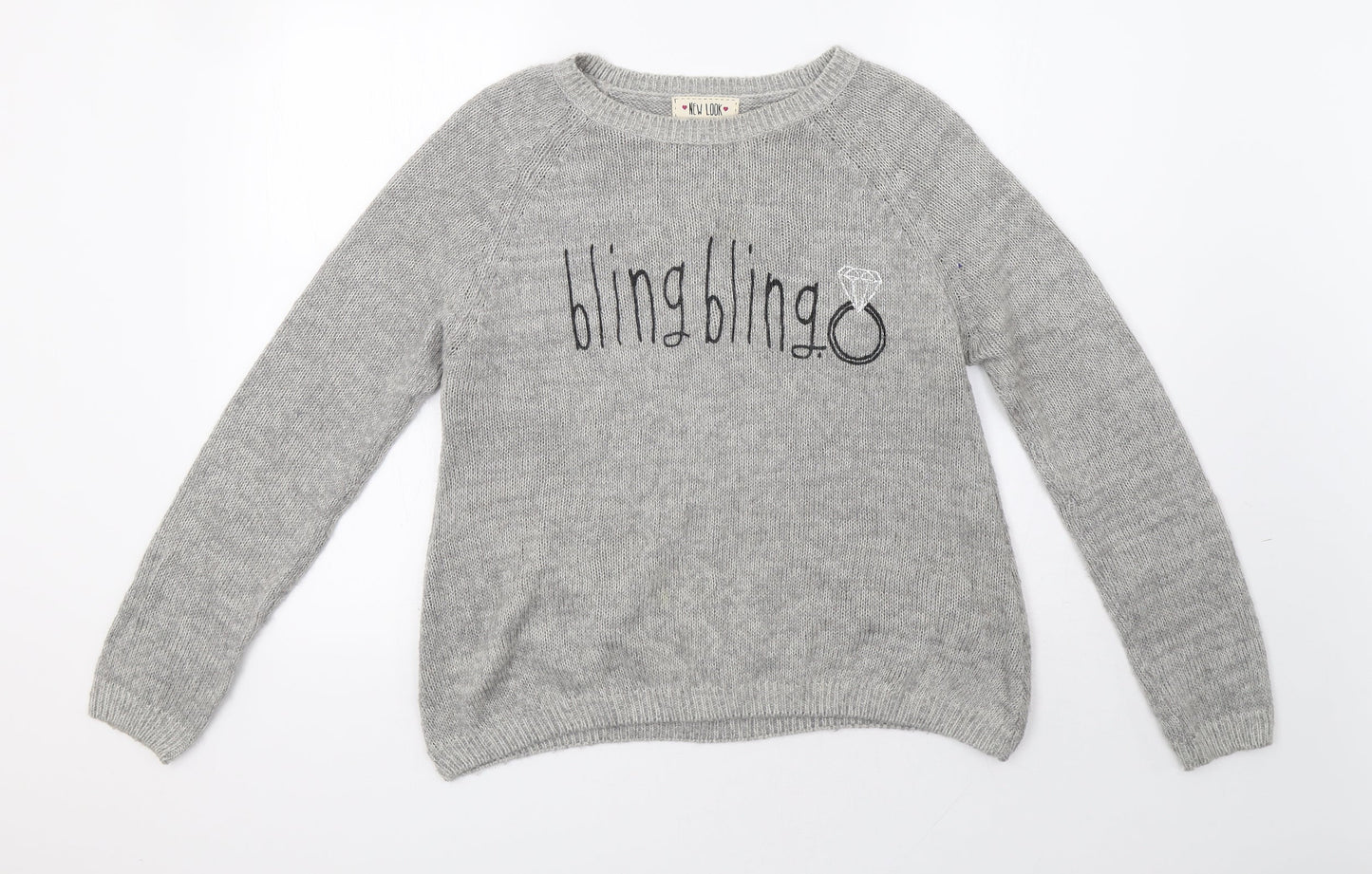 newlook Womens Grey   Pullover Sweatshirt Size 14