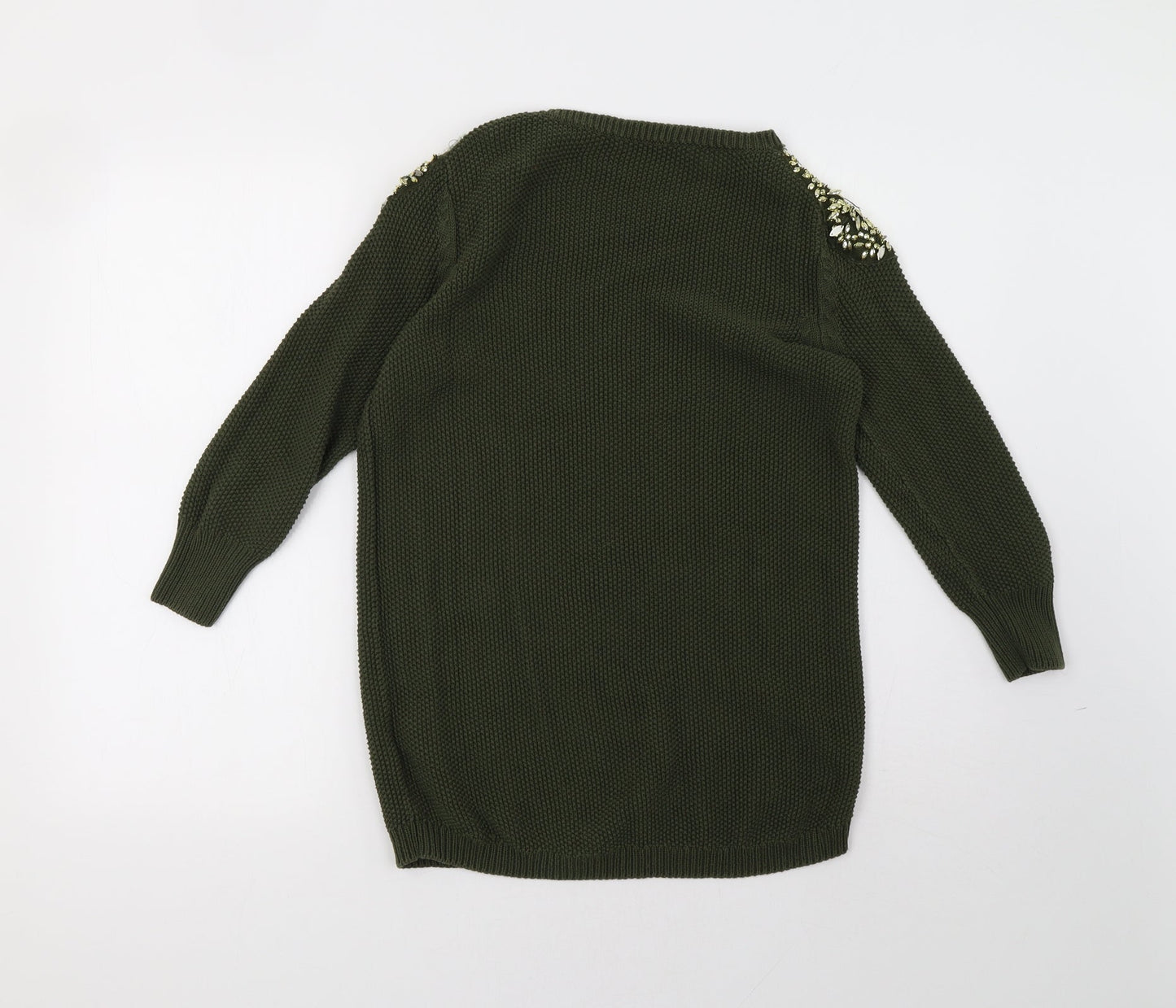 Oasis Womens Green   Pullover Sweatshirt Size S