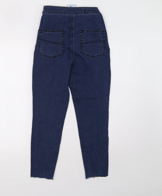COLLUSION Womens Blue  Denim Skinny Jeans Size 8 L26 in
