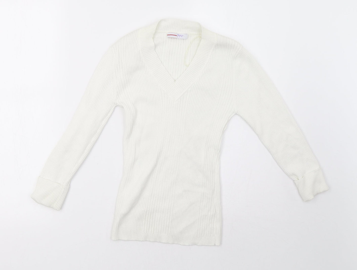 Matalan Womens White   Pullover Sweatshirt Size 8
