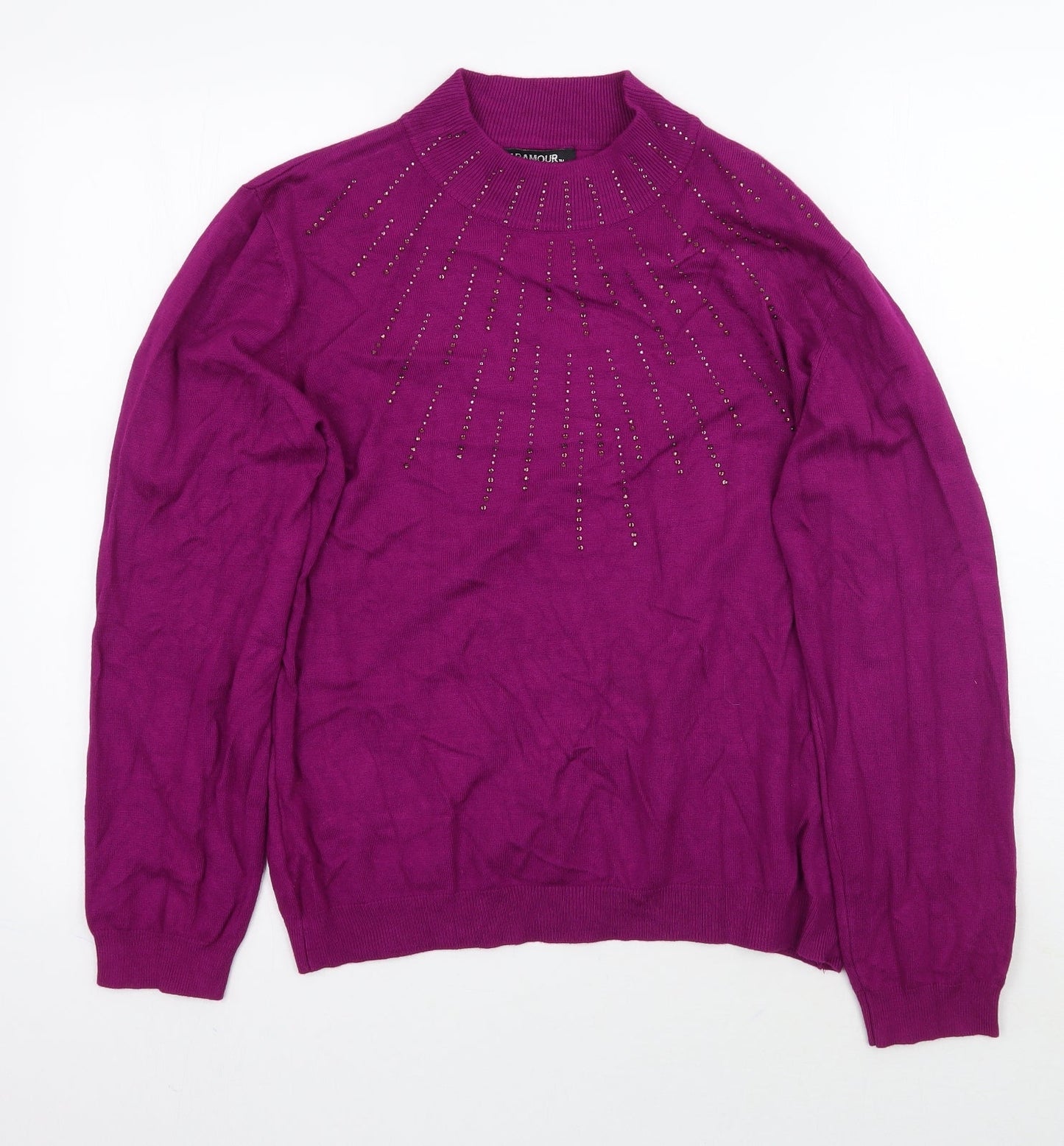 Paramour Womens Purple   Pullover Jumper Size XL