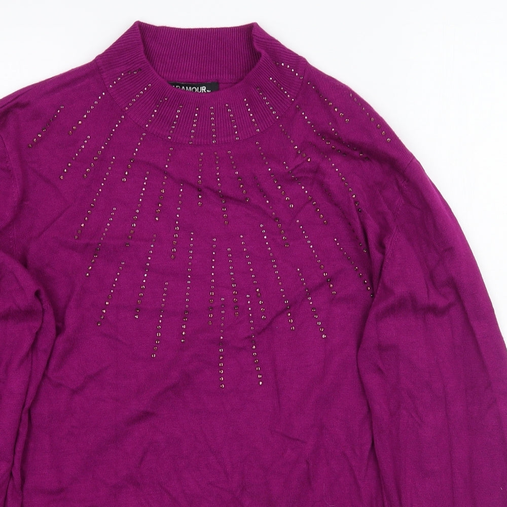 Paramour Womens Purple   Pullover Jumper Size XL