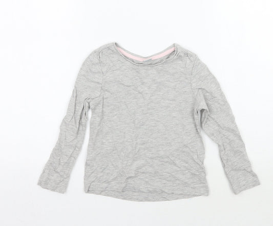 TU Girls Grey   Basic T-Shirt Size 3-4 Years