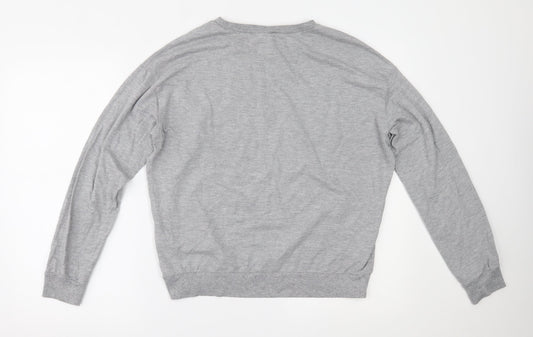 H&M Womens Grey   Basic Blouse Size L