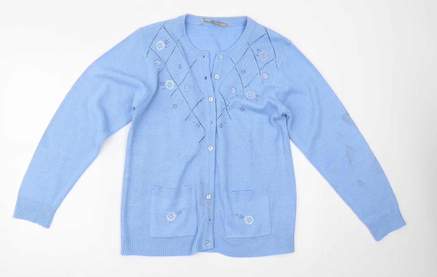 Akal Collection Womens Blue   Cardigan Jumper Size M
