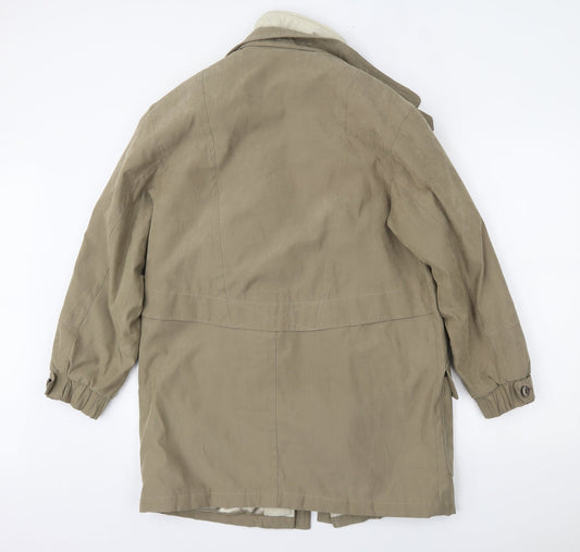 BHS Womens Beige   Parka Coat Size 10