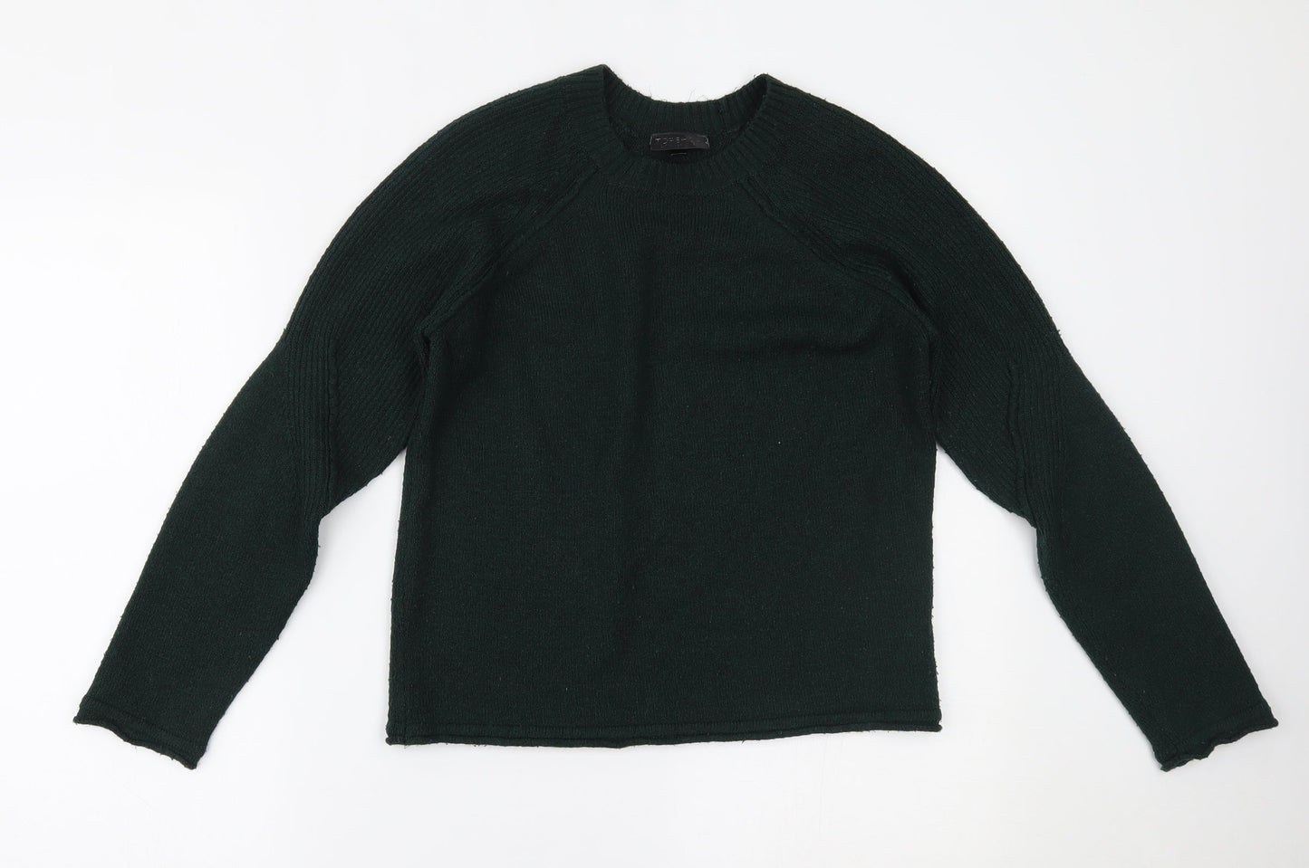 Topshop Womens Green   Pullover Jumper Size 10
