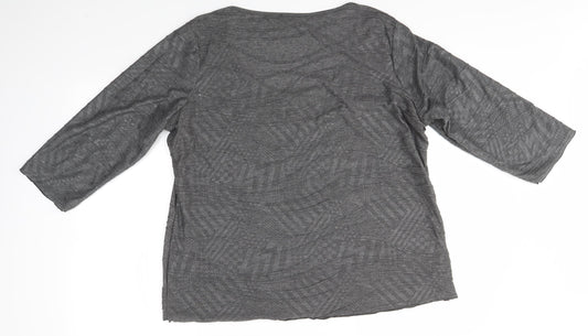Preworn Womens Grey   Basic Blouse Size XL