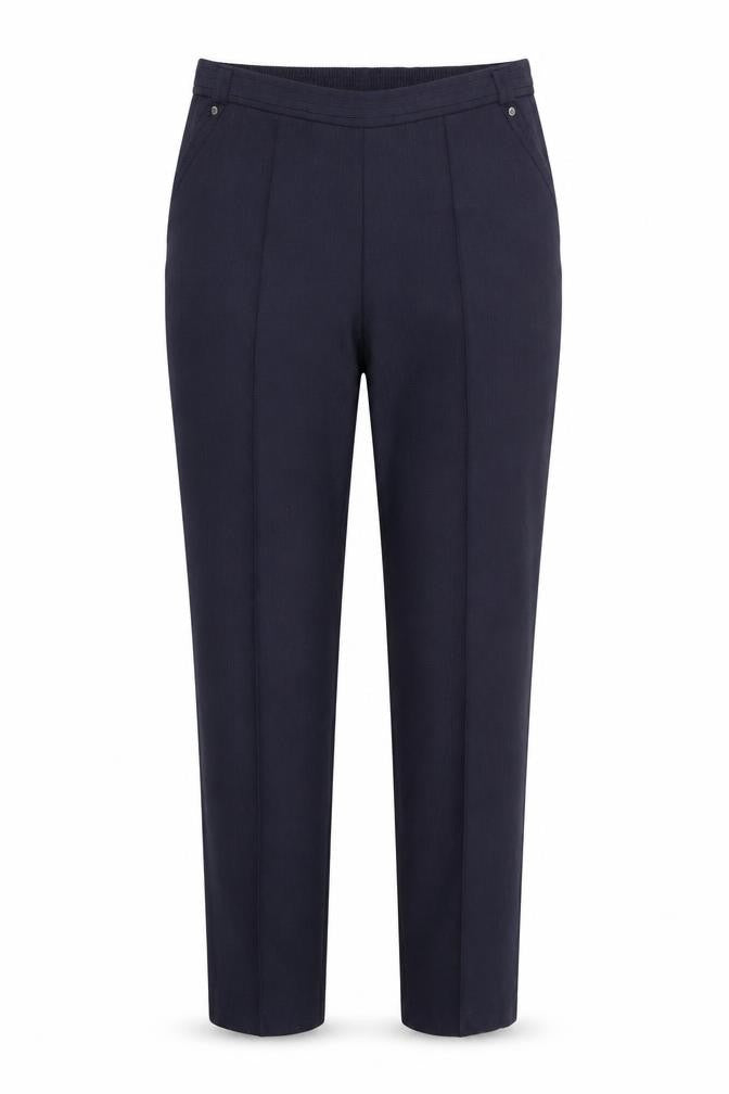 Marks and Spencer Womens Blue   Trousers  Size 12 L29 in - Back Elastication