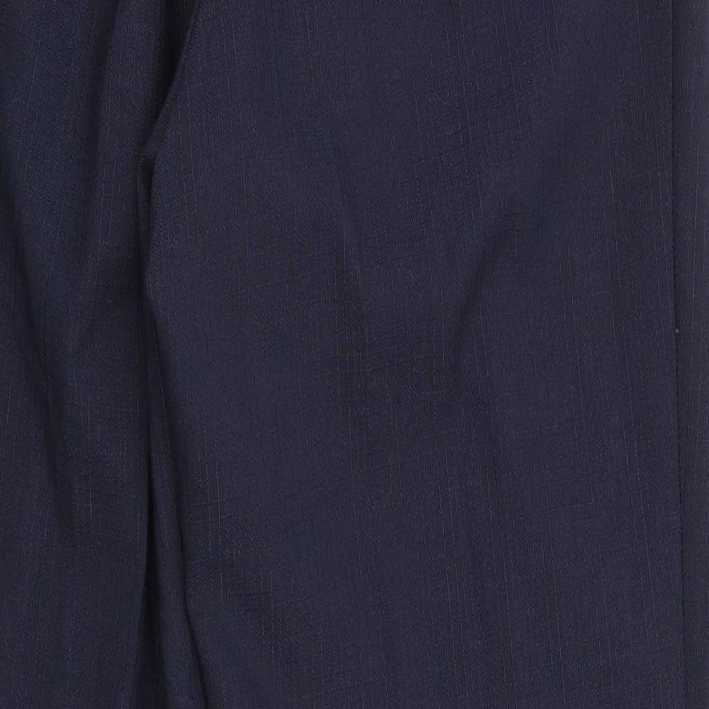 Marks and Spencer Womens Blue   Trousers  Size 12 L29 in - Back Elastication