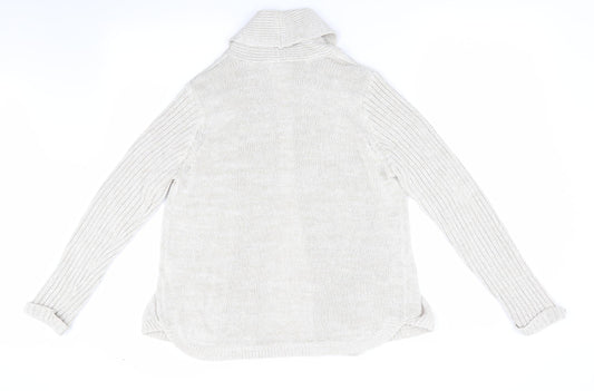 Petite Womens Beige   Cardigan Jumper Size 14