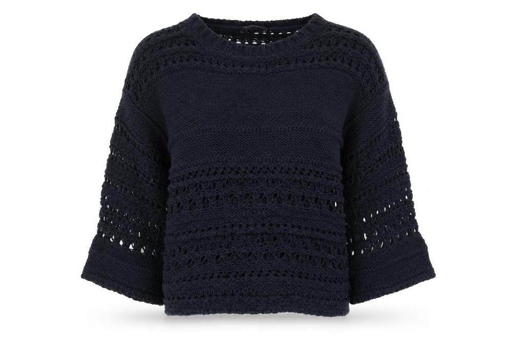 Marks and Spencer Womens Blue   Pullover Jumper Size M  - Open Knit