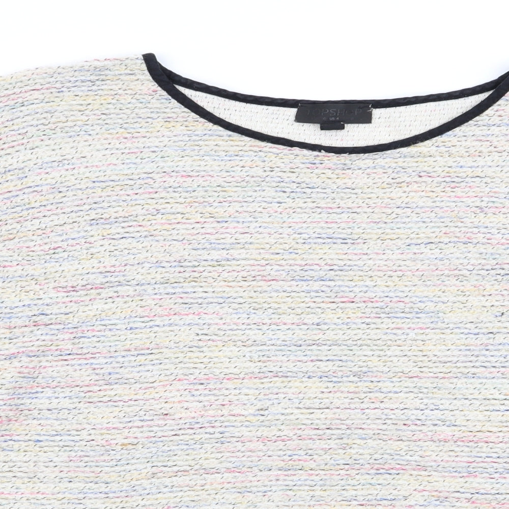 Topshop Womens Multicoloured   Pullover Jumper Size 8