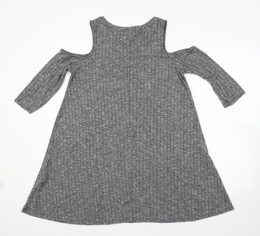 FOREVER 21 Womens Grey   A-Line  Size L