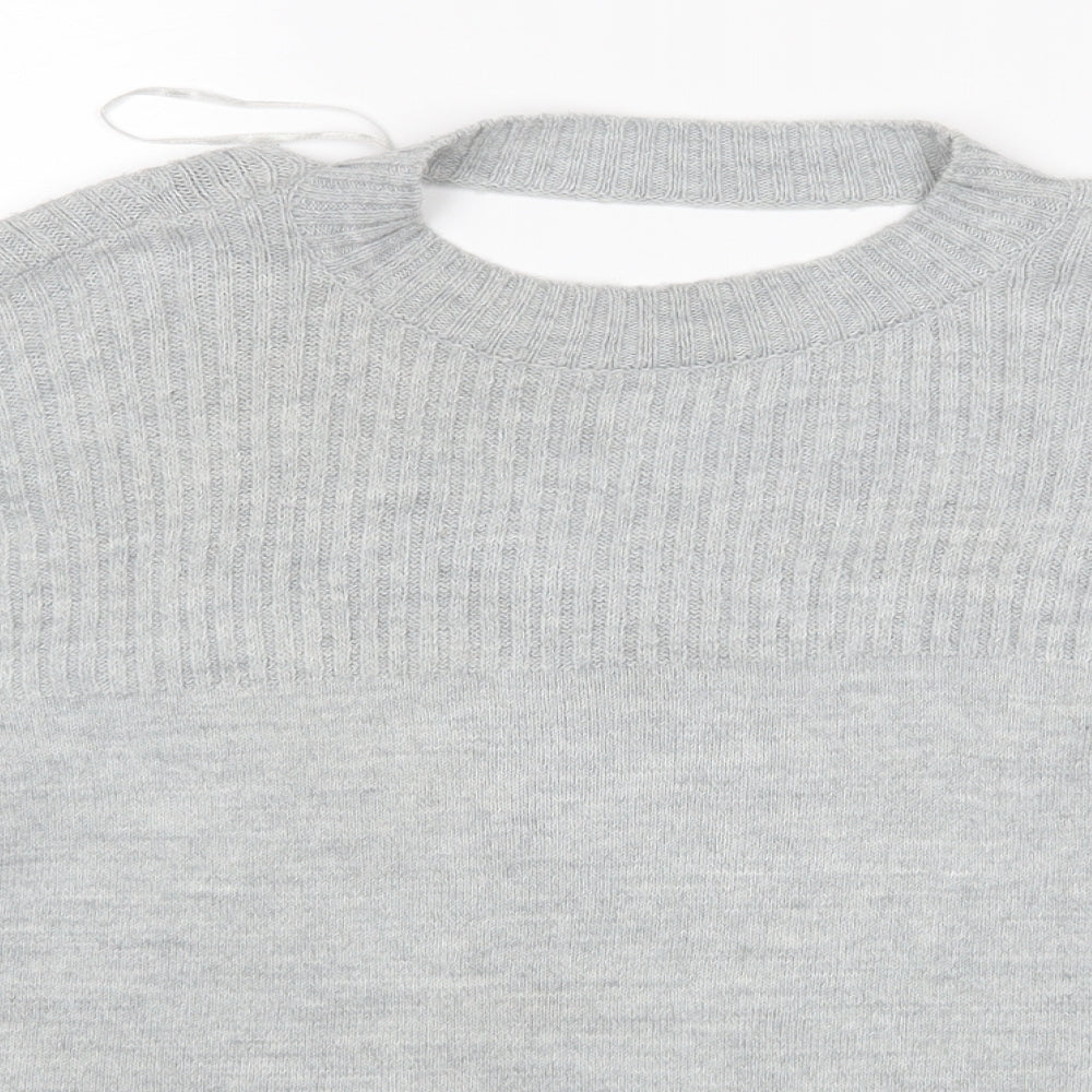 Miss Selfridge Womens Grey   Pullover Jumper Size 8