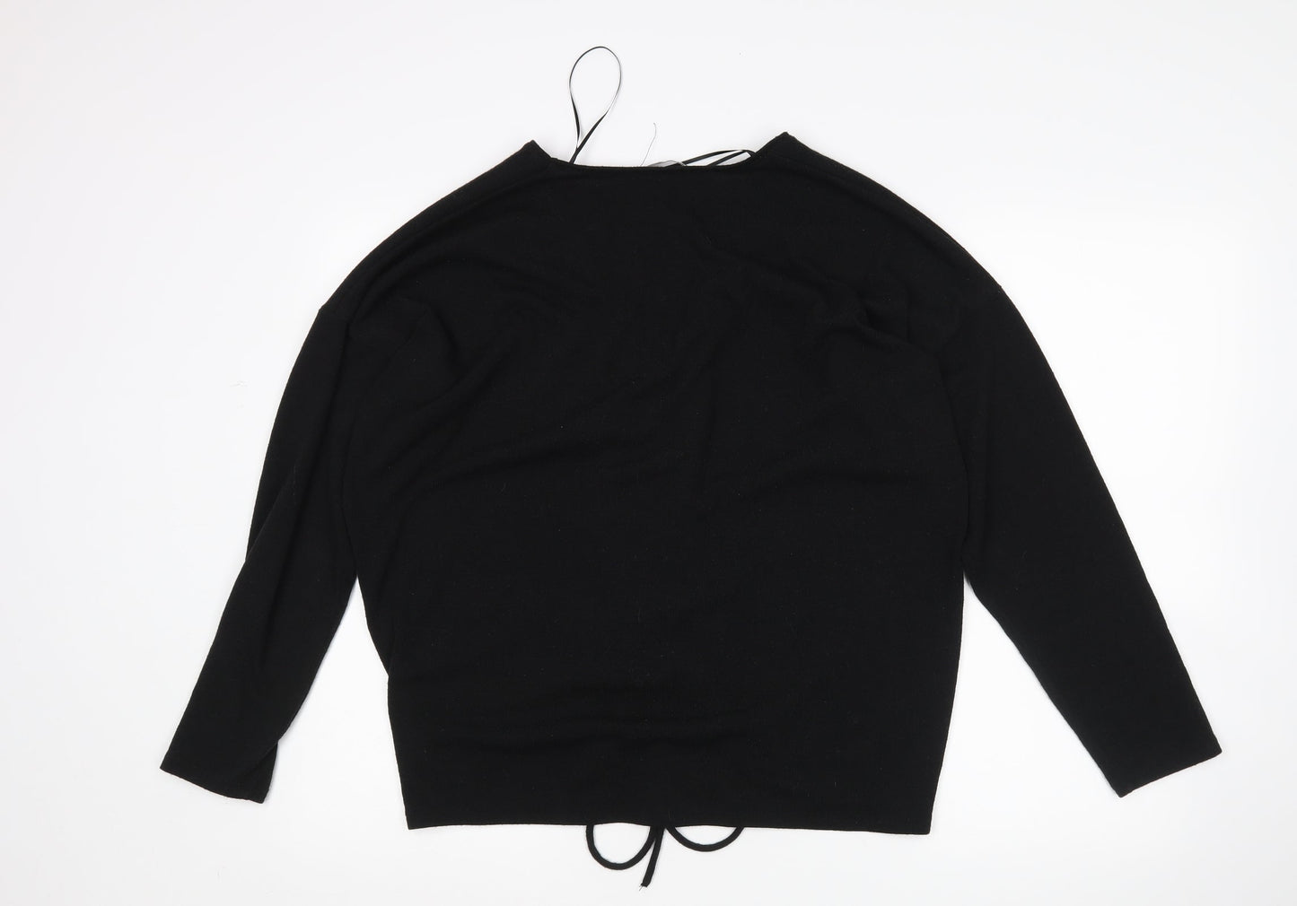 Zara Womens Black   Pullover Jumper Size L