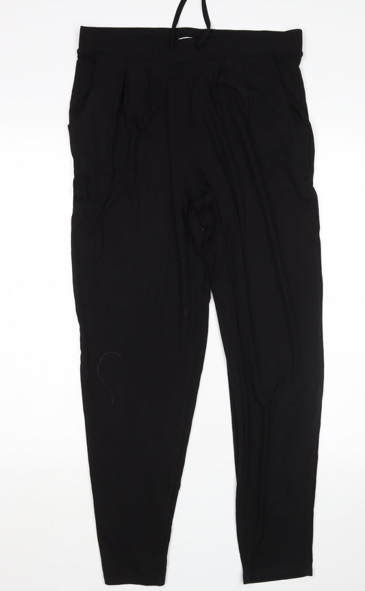 Papaya Womens Black   Sweatpants Trousers Size 12 L28 in