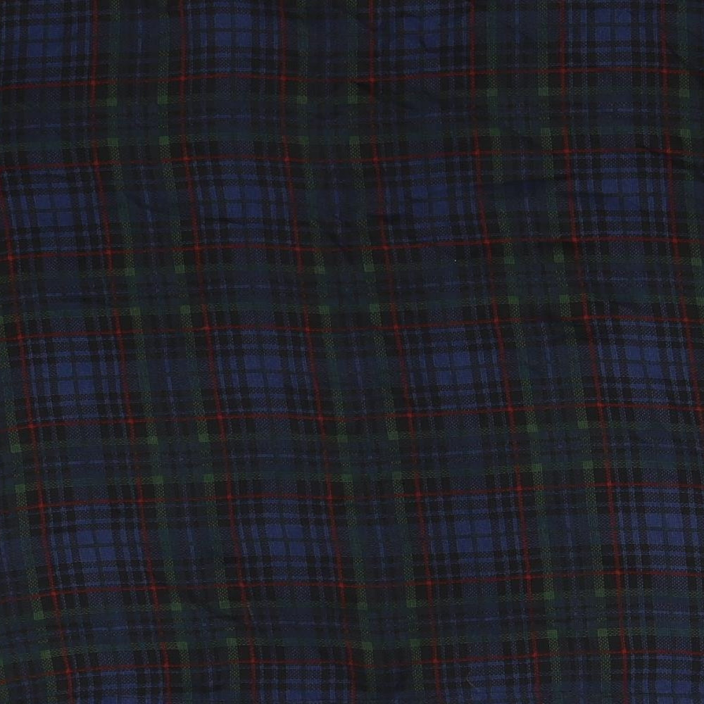 Topshop Womens Multicoloured Check  Basic T-Shirt Size 10