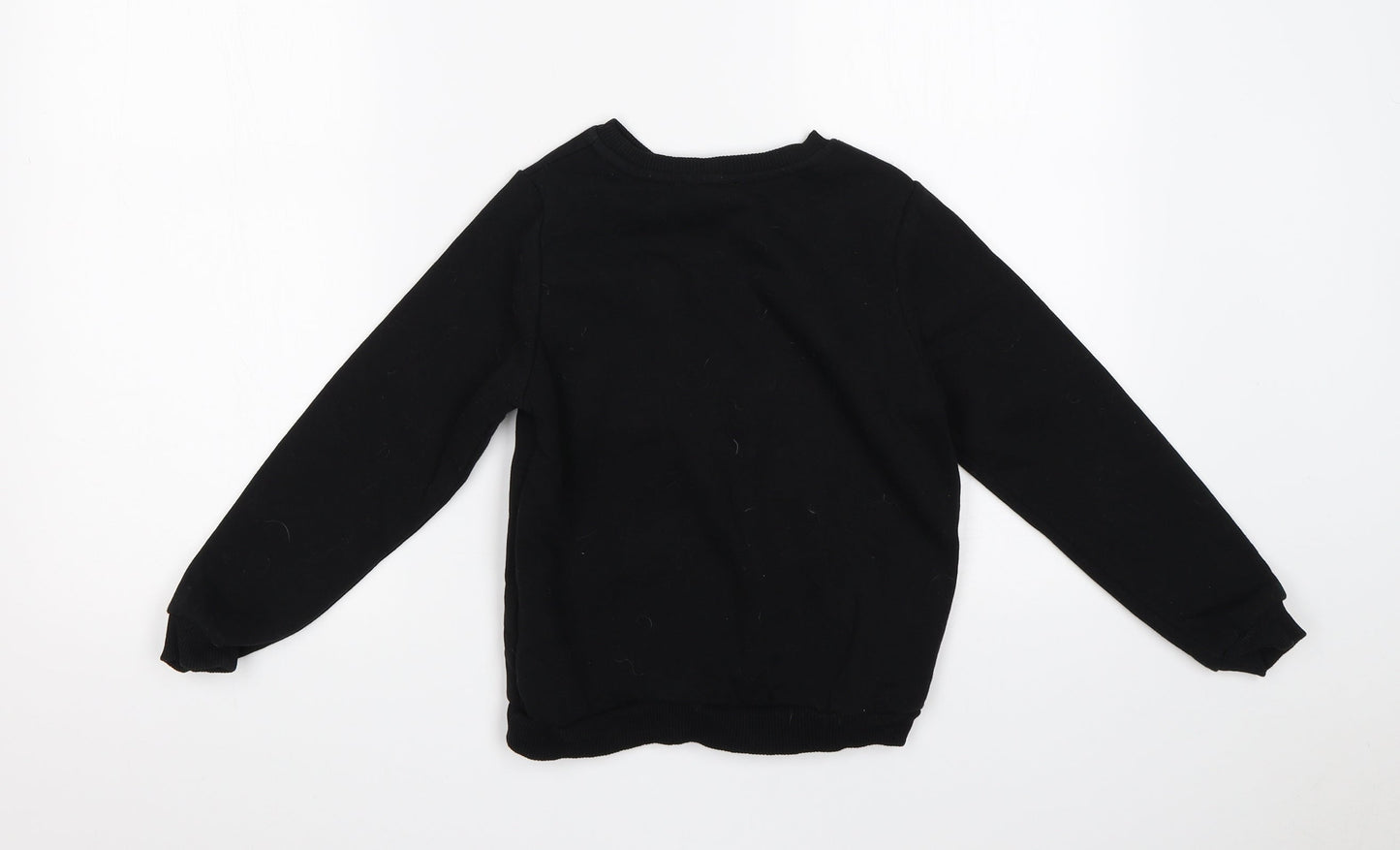Primark Boys Black   Pullover Sweatshirt Size 7-8 Years