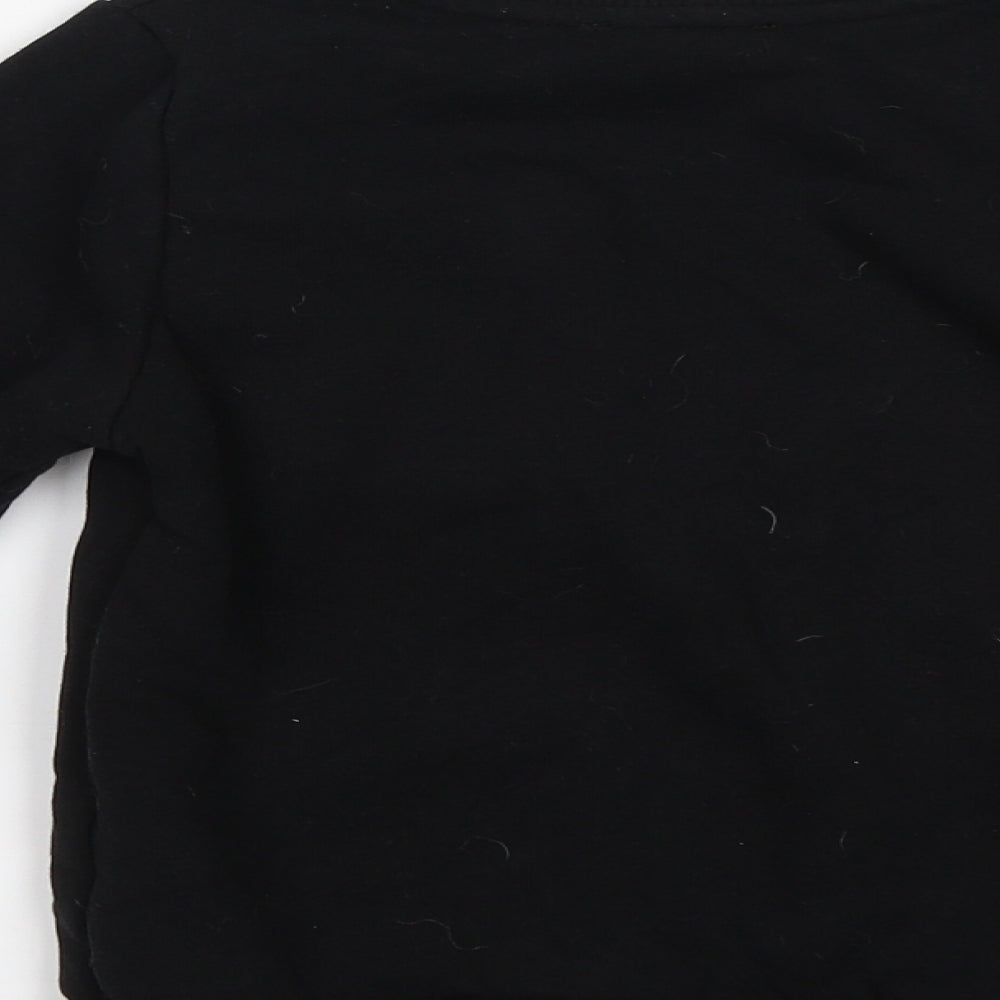 Primark Boys Black   Pullover Sweatshirt Size 7-8 Years