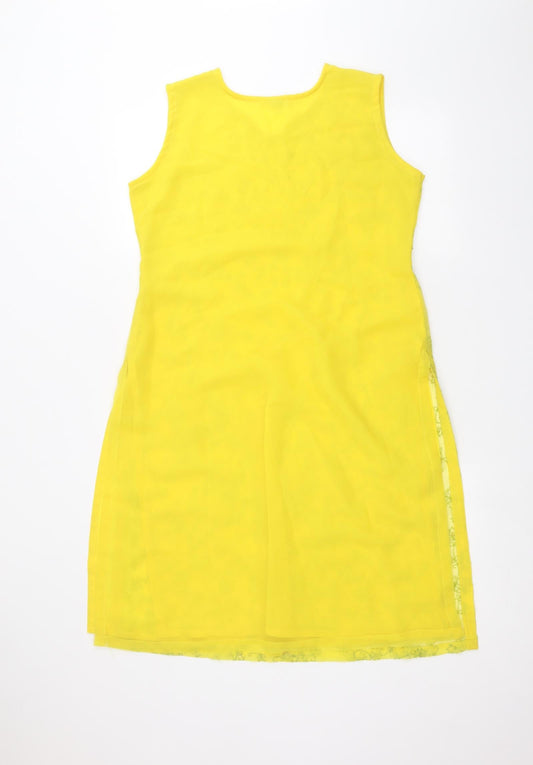Preworn Womens Yellow   A-Line  Size 12