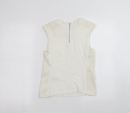Warehouse Womens White   Basic T-Shirt Size S
