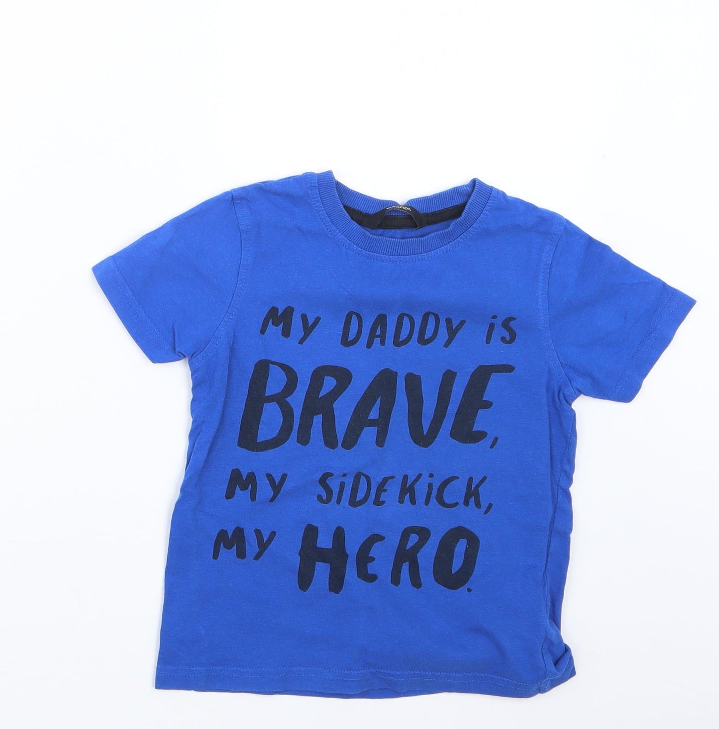 George Boys Blue   Basic T-Shirt Size 3-4 Years