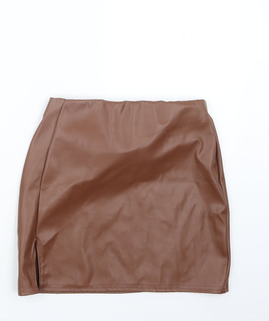 Rebellious Womens Brown   Straight & Pencil Skirt Size 8