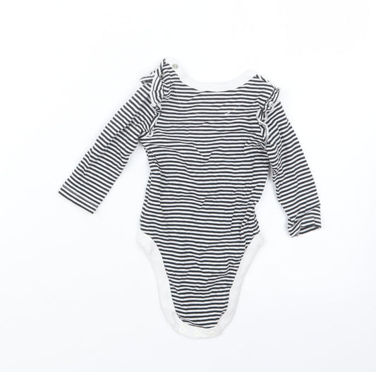 Myleene Klass Girls Black Striped  Babygrow One-Piece Size 3-6 Months