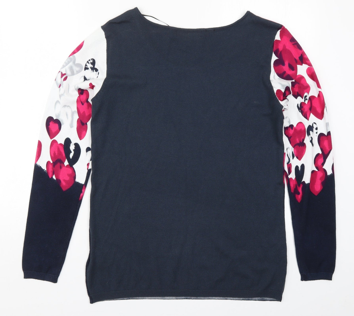 BPC Womens Multicoloured  Knit Pullover Jumper Size S  - Love Hearts