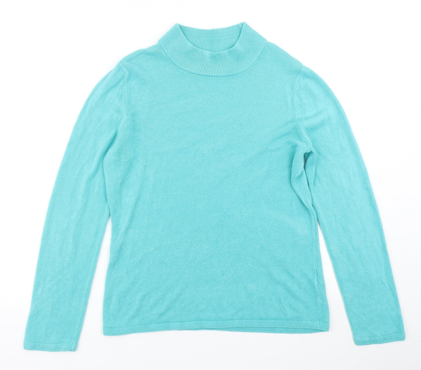 BM Colelction Womens Blue  Knit Pullover Jumper Size S