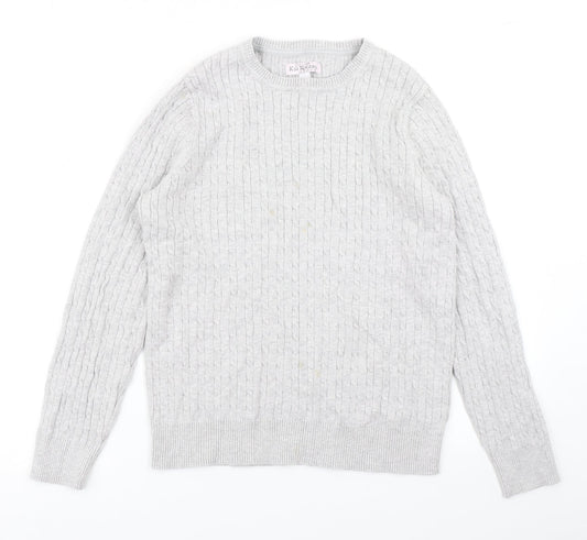 Kim Rogers Womens Grey  Knit Pullover Jumper Size S