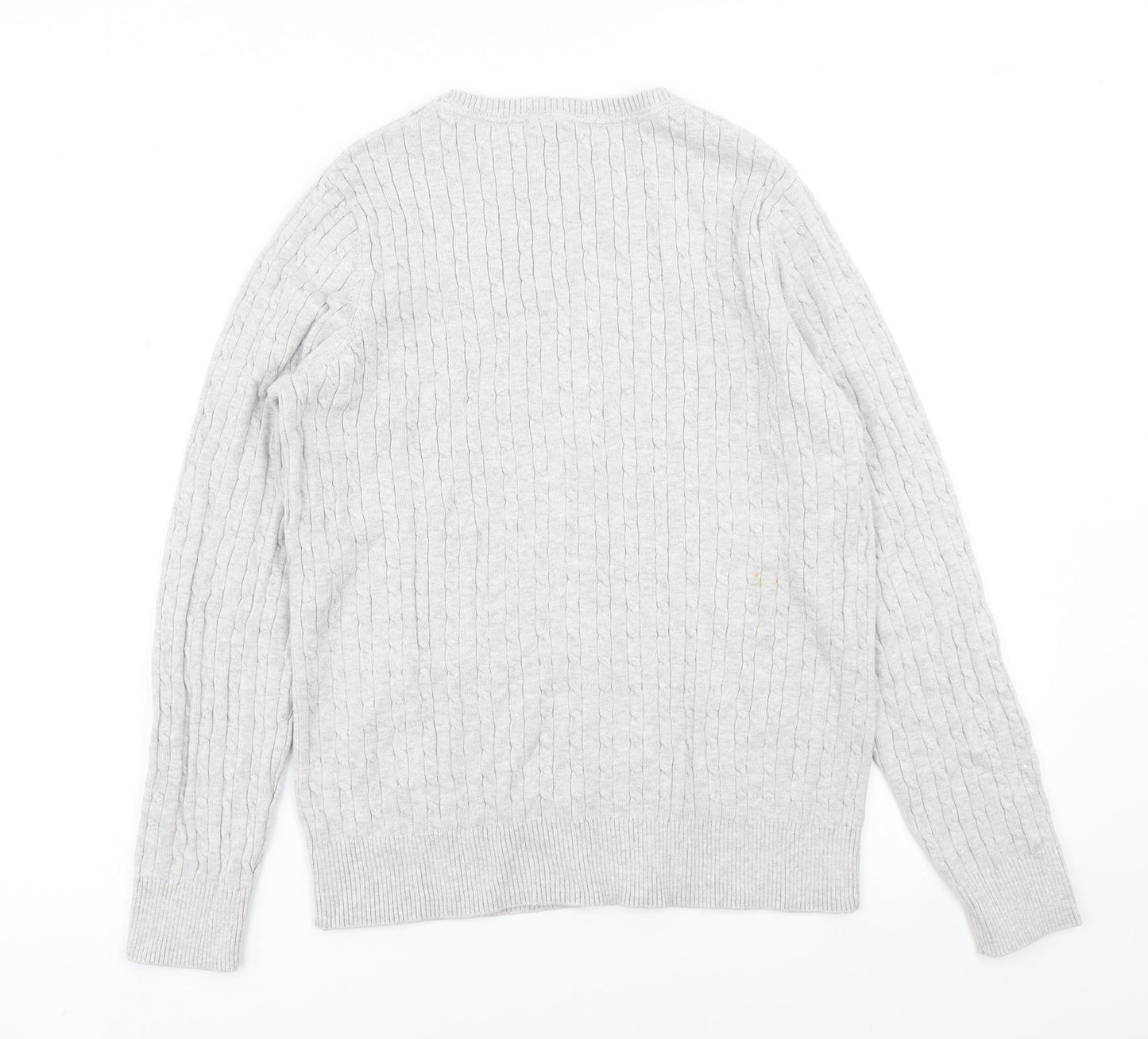 Kim Rogers Womens Grey  Knit Pullover Jumper Size S