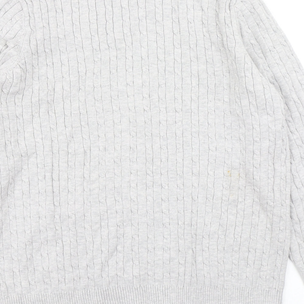 Kim Rogers Womens Grey  Knit Pullover Jumper Size S