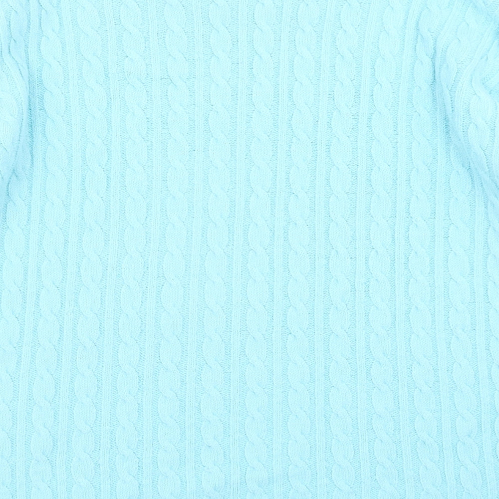 Choice Womens Blue  Knit Pullover Jumper Size S