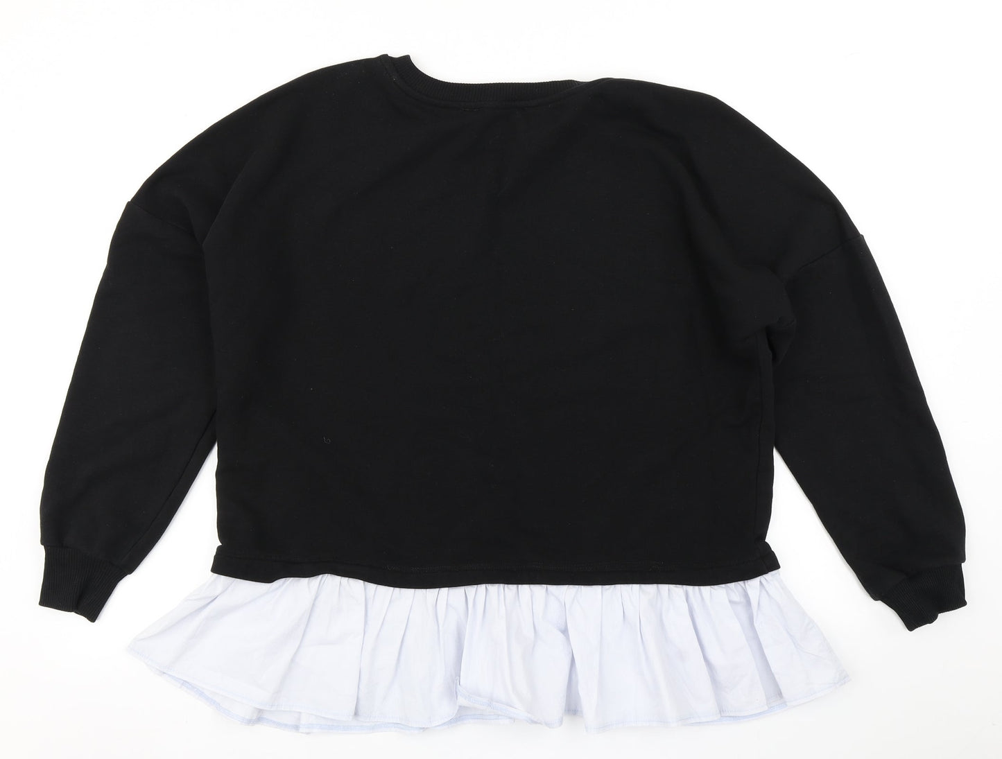 Dorothy Perkins Womens Black   Pullover Sweatshirt Size L