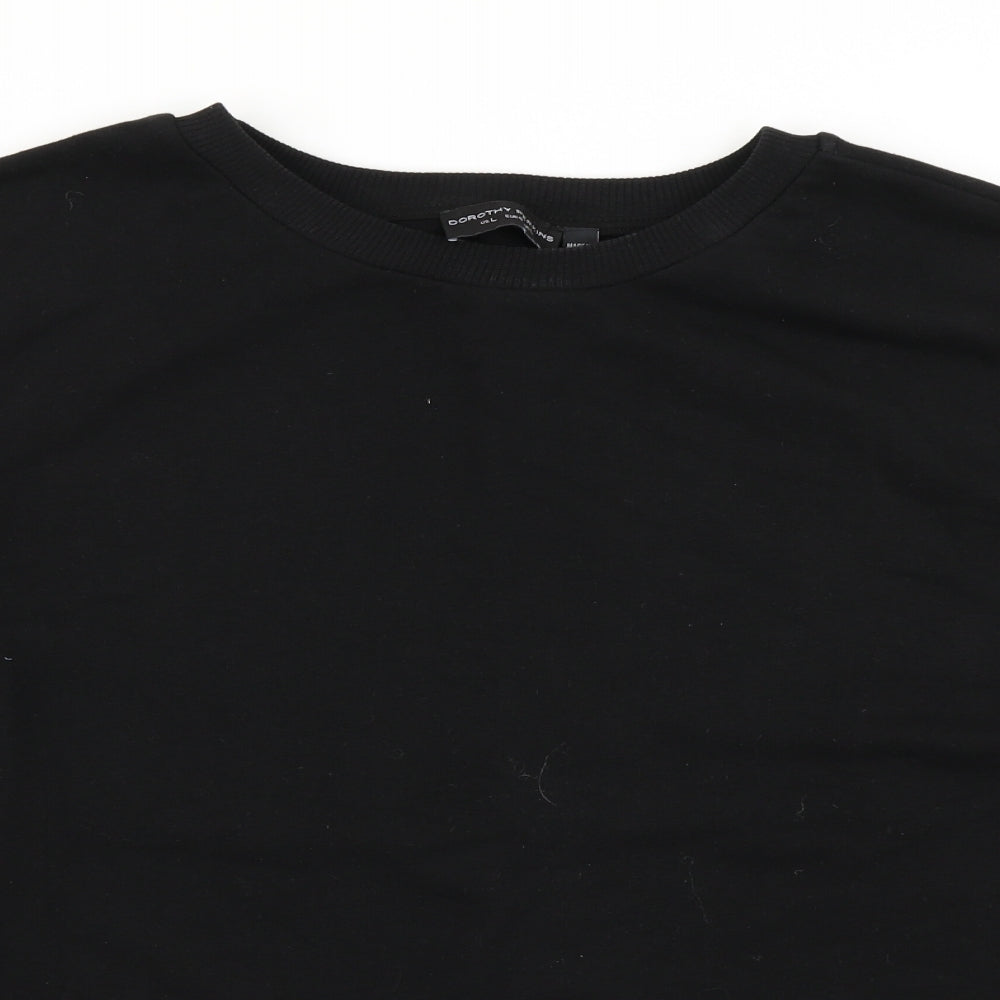 Dorothy Perkins Womens Black   Pullover Sweatshirt Size L