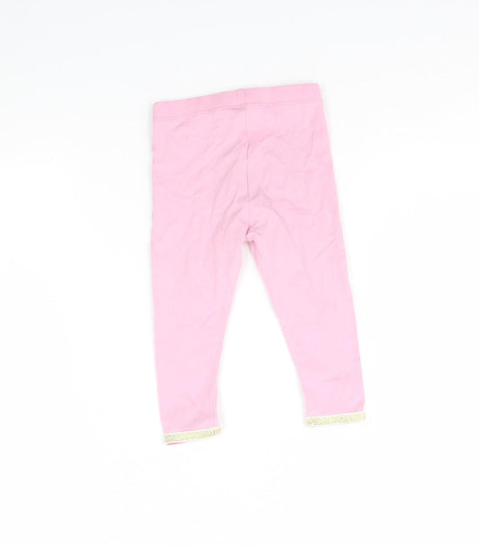Monsoon Girls Pink   Capri Trousers Size 6-9 Months