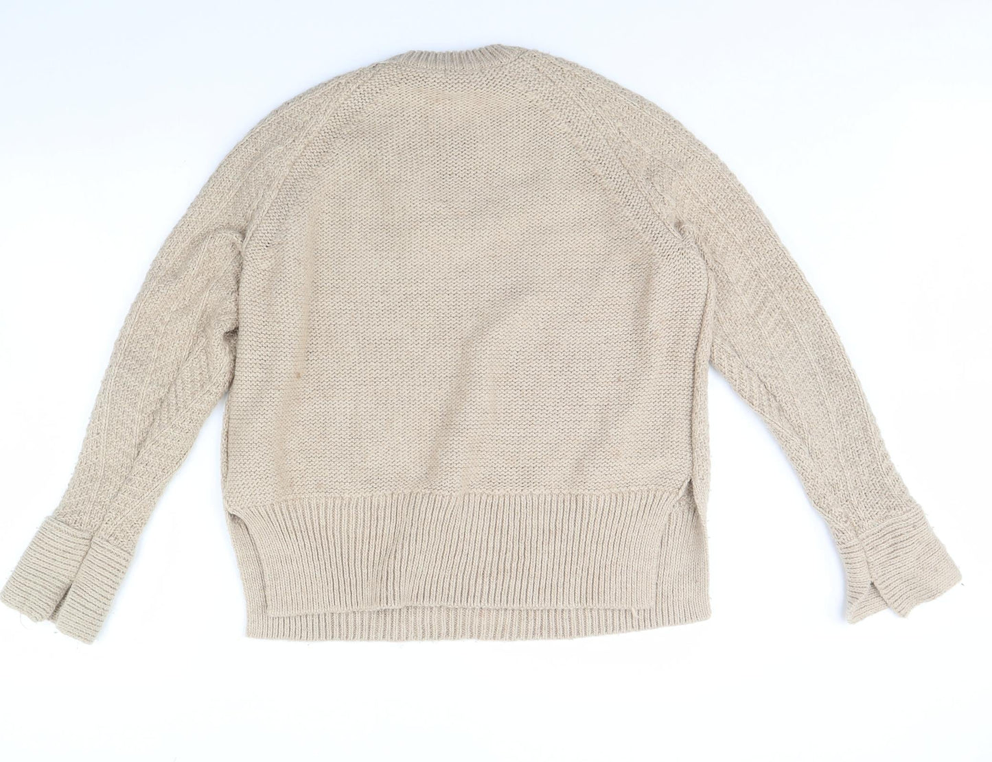 H&M Womens Beige   Pullover Jumper Size M
