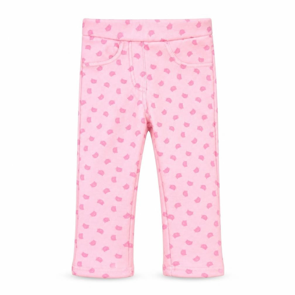 Topomini Girls Pink Animal Print  Capri Trousers Size 12 Months  - cat