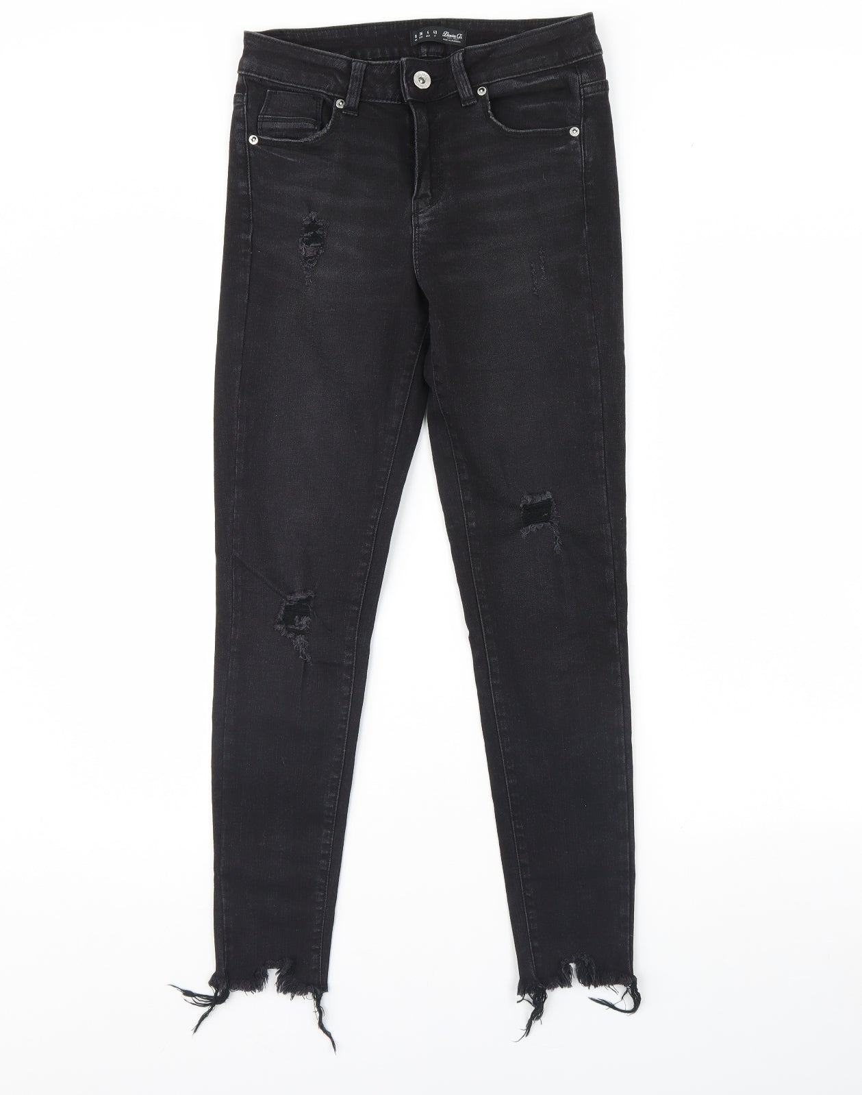 Denim & Co. Womens Blue  Denim Skinny Jeans Size 8 L28 in