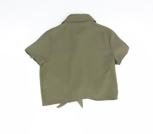 Primark Girls Green   Basic Button-Up Size 9 Years