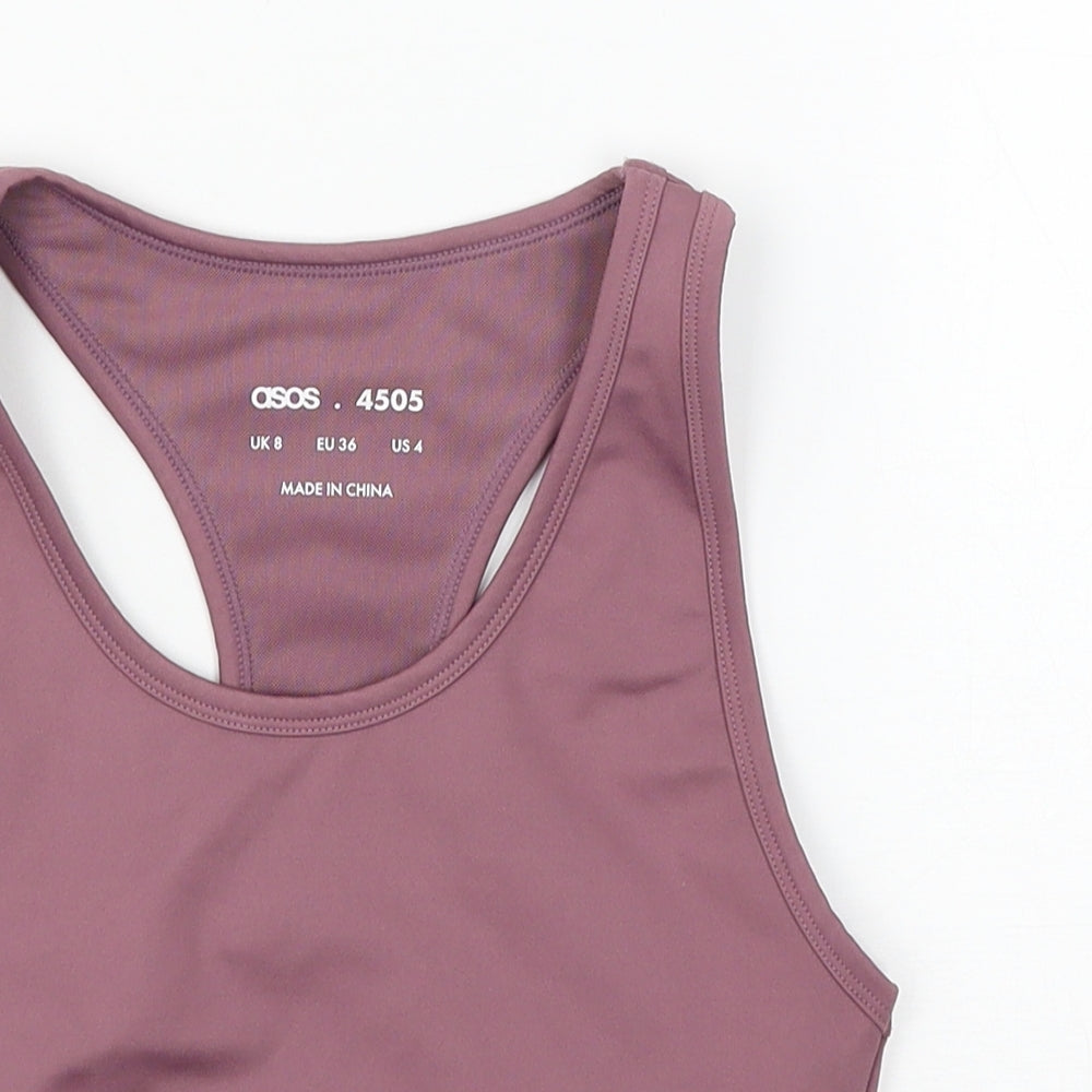 ASOS Womens Purple  Jersey Basic Tank Size 8