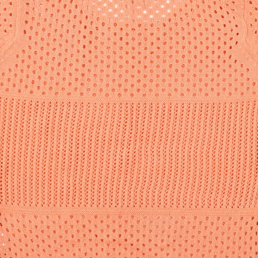 Originals Womens Orange  Knit Pullover Jumper Size S