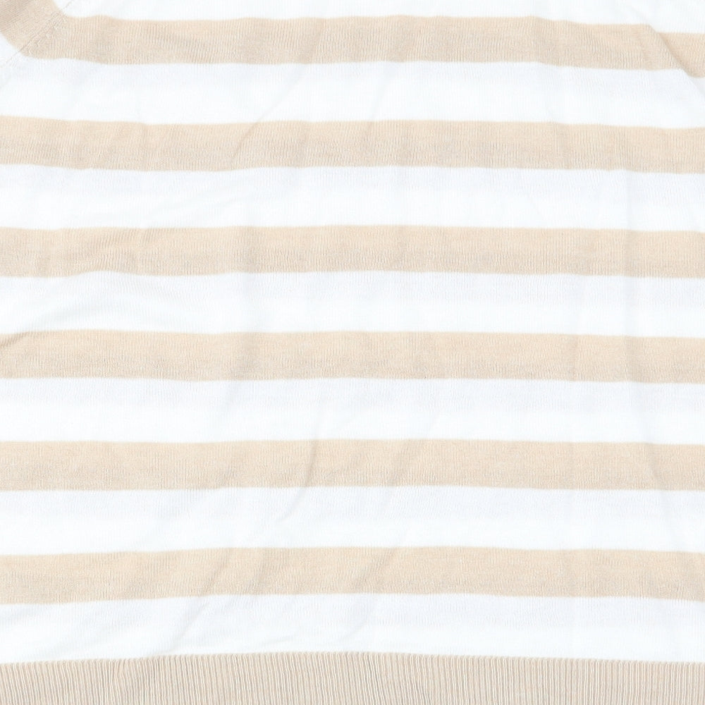 M&Co Womens Multicoloured Striped  Pullover Jumper Size 16