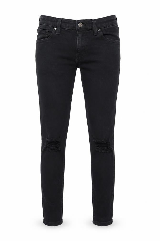 Topshop Womens Black   Skinny Jeans Size 30 in L30 in - RIPPED JEANS